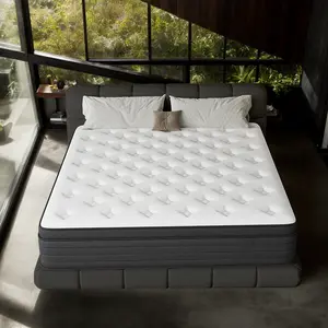 【Mother's Day Gift】LODEIJA 12 Inch Memory Mattress with Independent Springs, Provides Pressure Relief, Motion Isolation and Firm Edges, Medium Firm, Twin/Full/Queen/King Size