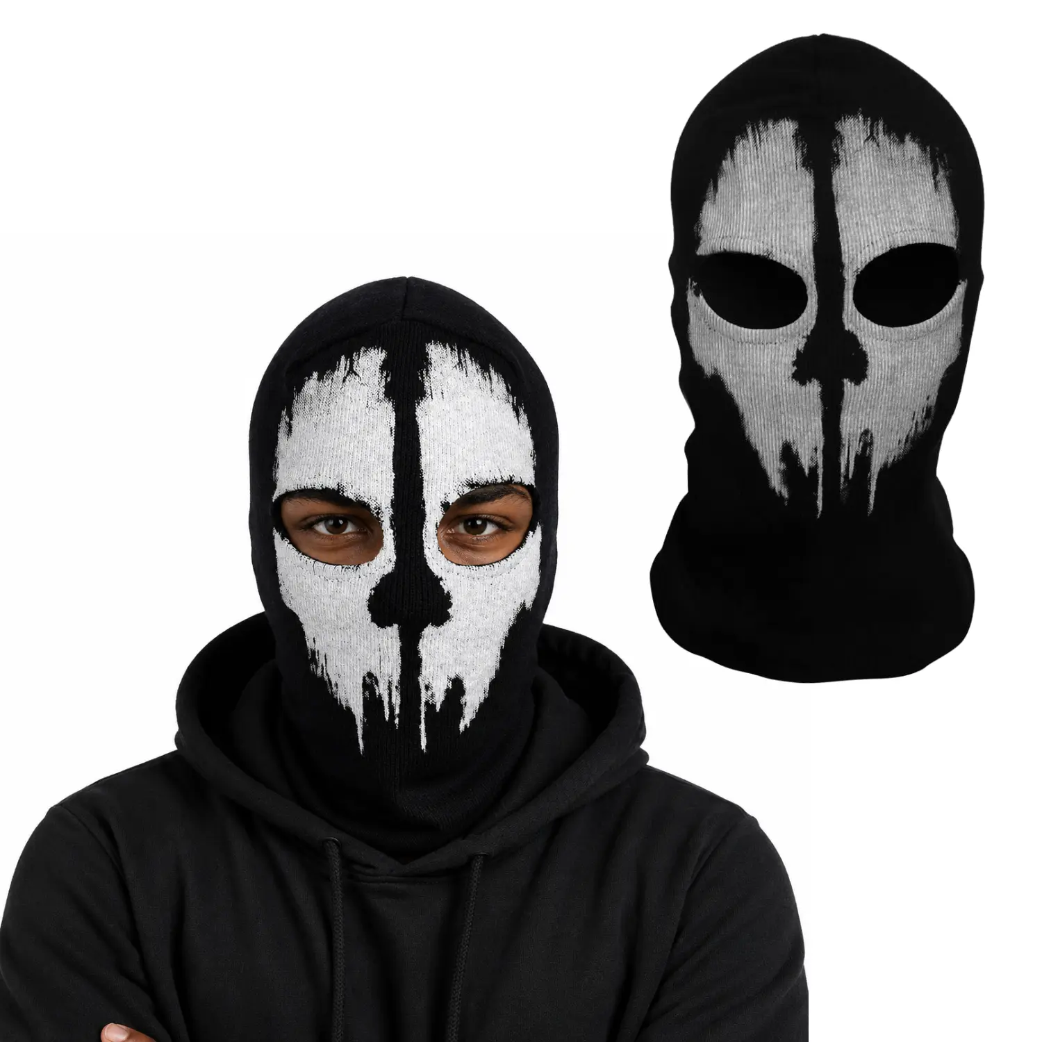 Cotton Balaclava Ski Mask Full Face Mask Stretch Knit Face Cover Breathable All Season Mask for Men Women