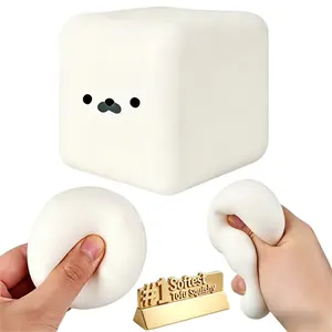 2026 New Model: "Seal" Soft & Adorable "Tofu White" Cube—A soft, slow-rising stress-relief toy with a silky-smooth touch. Combining the squeezability of a stress ball with the texture of dough, it helps alleviate anxiety.