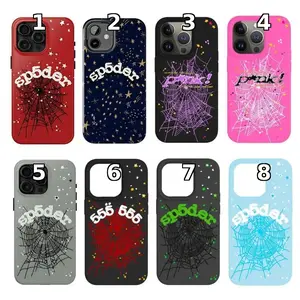 Spiderweb Phone Case – Punk Street Style Hard Case, Compatible with iPhone 17/16/15/14/13/12/11 Pro Max/Plus and Samsung Galaxy S23FE/22/23/24/25