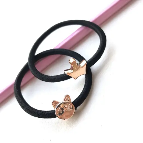 YesWigs Women's Basic High-Quality Minimalist Elastic Round Band Hair Tie with Cute Charm - Animal Shaped Hairbands & Scrunchies, Minimalist Style Elevates Looks, Ideal for Daily Use & Gifting