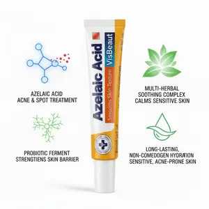 Azelaic Acid 15% Face Serum | Soothe Acne Redness Unclog Pores & Clear Blackheads Salicylic Treatment Herbal Antifungal Skin Cream