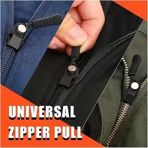 Removable zipper puller for bags, jackets, clothes, shoes and boots, tool-free replacement of zipper pendant puller, pull tab zipper puller
