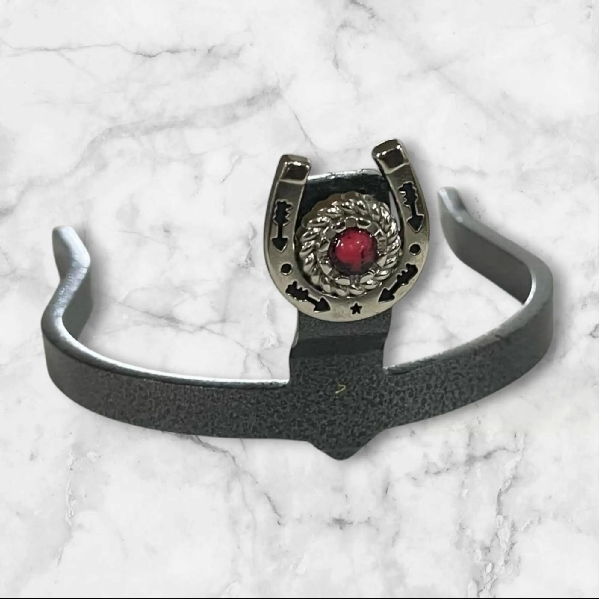 Horseshoe Concho Cowgirl Cuff - Elegant Design for Women, Comfortable Fit, Ideal for Everyday Wear