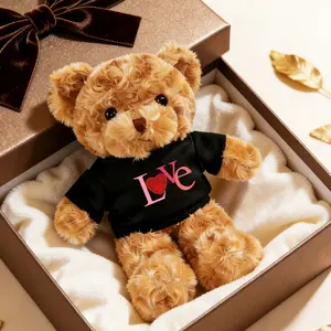Personalized Teddy Bear, 11-Inch Teddy Bear (Including Clothing), Wedding Decoration Teddy Bear, Soft Stuffed Animal, Perfect Personalized Gift For Boyfriend Or Girlfriend On Valentine'S Day, Birthday, Or Christmas, Suitable For Various Occasions