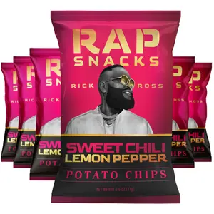Rap Snacks Rick Ross Sweet Chili Lemon Pepper Potato Chips 2.5oz Bags (Pack of 6)