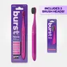 Nova Sonic Toothbrush Bundle- 2 Spare Replacement Heads,Oral Care, Daily Use, 18,000 VPM,Whitening Mode, AAA Battery, Aluminum Handle