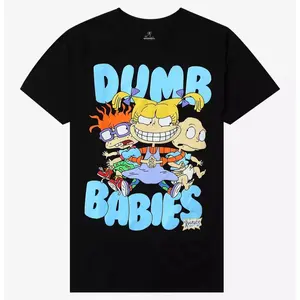 Rugrats Dumb Babies T-Shirt | Retro Nickelodeon Cartoon Graphic Tee | 90s Animation Streetwear Shirt | Classic Cartoon Fan Gift