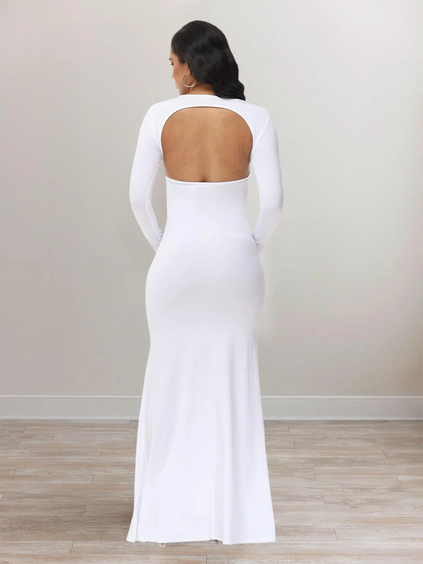 Maternity Solid Cut Out Backless Dress, Long Sleeve Square Neck Maxi Dress for Photoshoot Baby Shower Party, Maternity Clothes, Maternity outfits, Maternity clothing, Maternity Apparel, Pregnant Dresses for Fall, Maternity Dresses - Maternity Solid Cut Out Backless Dress, Long Sleeve Square Neck Maxi Dress for Photoshoot Baby Shower Party, Maternity Clothes, Maternity outfits, Maternity clothing, Maternity Apparel, Pregnant Dresses for Fall, Maternity Dresses -