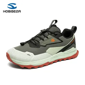 HOBIBEAR Men's Trail Running Shoes | Wide Toe | Trekking | Non-Slip Hiking Sneakers