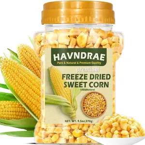 9.5oz Freeze Dried Sweet Corn Kernels – Super Sweet Dehydrated Yellow Corn, Single-Ingredient Vegan Dried Vegetable for Salad, Soup, perfect for Everyday Meals and Camping