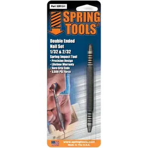 Snapper Double Ended Steel Spring Line Tool - .03in & .06in Setter (32R12-1) for Finish Nails, No Hammer Needed, Essential Supplies for Cycling & Outdoor Recreation