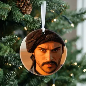 Christmas Ornaments Arabian Prince Bandana Burak Ozcivit Kurulus Osman Birthday Decor Acrylic Tree Family Circle Holiday Gift For Friends