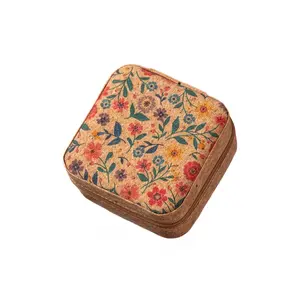 Vintage Bohemian Travel Jewelry Box, Earrings Ring Necklace Storage Organizer, Valentine's Day New Year Gift, Retro Jewelry Box