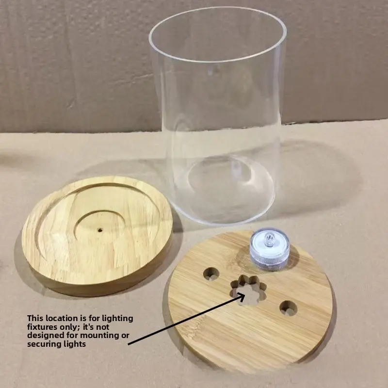 Acrylic transparent tank + bottom cover + battery 