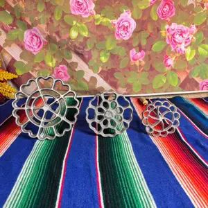 Buñuelero 1 Piece Stainless Steel & Wood Fritter Maker Jumbo Large Small Measures High Temperature Resistant with Free Recipe Traditional