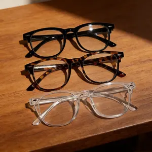 3pcs Retro Lightweight Fashion Glasses Set - Fashionable Full Frame Blue Ray Blocking Glasses For Summer Beach Vacation,Outdoor,Travel