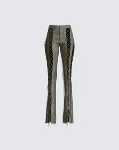 Jax Olive Lace Up Pants