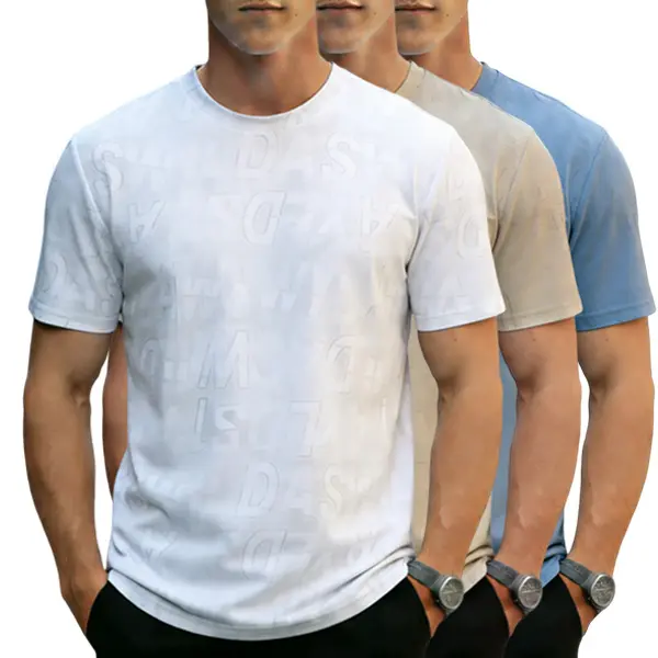 White + Khaki + Blue