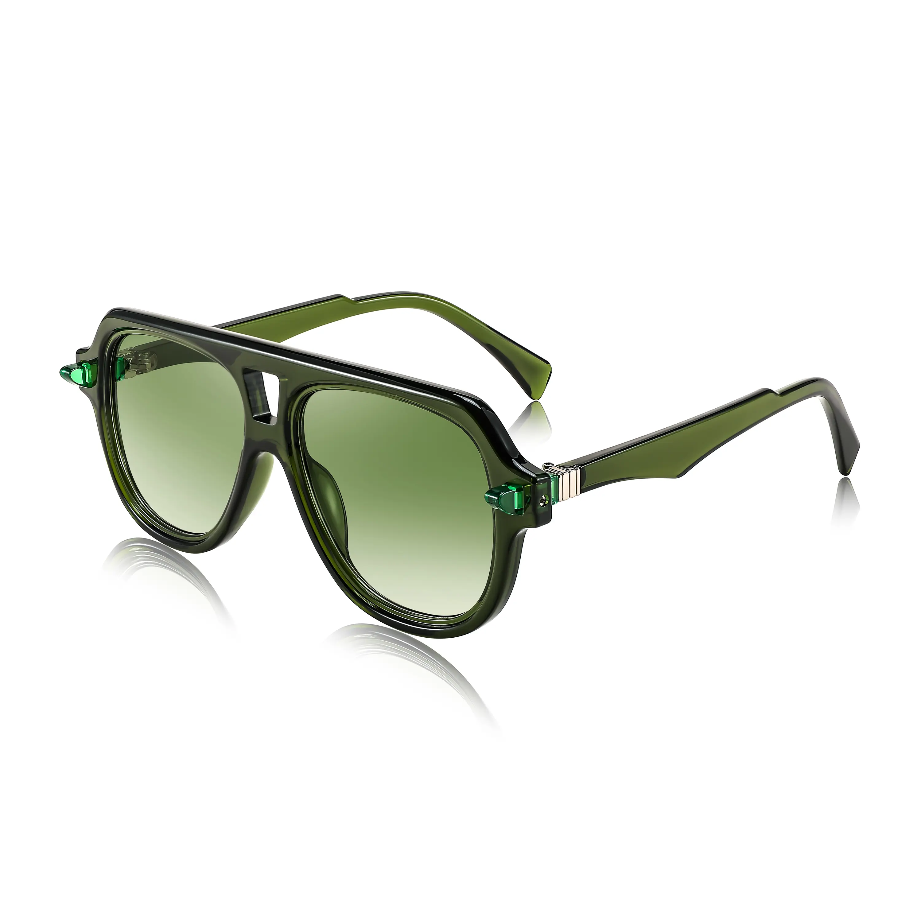 FEISEDY Vintage 70s Sunglasses Men Women Classic Retro Trendy Large Frame UV400 Sun Glasses B0030