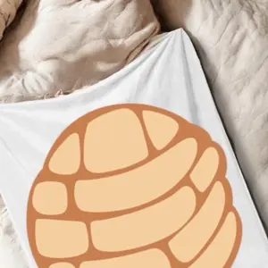 Conchita Pan Dulce Throw Blanket – Soft Mexican Sweet Bread-Inspired Cozy Decor (37” x 29”)