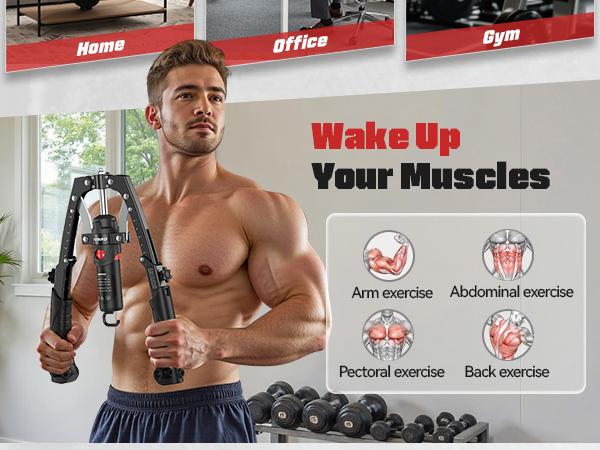 FLYBIRD Chest & Arm & Core Flex Twister - Hydraulic Power Chest Press Machine for Upper Body Strength Training, 2-in-1 Twister arm Trainer with ab Roller Wheel(Backpack& Pad Included) FLYBIRD Chest & Arm & Core Flex Twister - Hydraulic Power Chest Press Machine for Upper Body Strength Training, 2-in-1 Twister arm Trainer with ab Roller Wheel(Backpack& Pad Included)