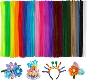 200 count Multi-Color Pipe Cleaners, Chenille Stems, Craft Supplies, Arts and Crafts for Creative DIY Projects