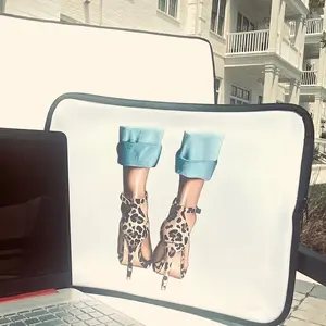 Cheetah heels laptop sleeve
