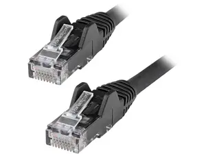 StarTech.com N6LPATCH6BK 6ft (1.8m) CAT6 Ethernet Cable - LSZH (Low Smoke Zero Halogen) - 10 Gigabit 650MHz 100W PoE RJ45 UTP Network Patch Cord Snagless w/Strain Relief - Black CAT 6, ETL Verified (N6LPATCH6BK)