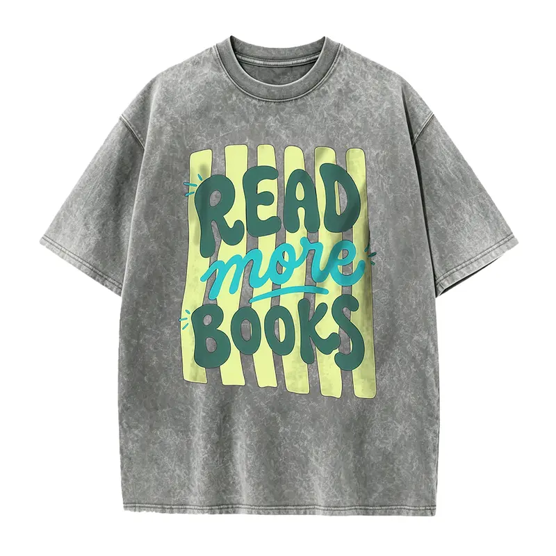 Read More Books T-Shirt Book Lover Gifts, Trendy Stripes Bookish Graphic Tee