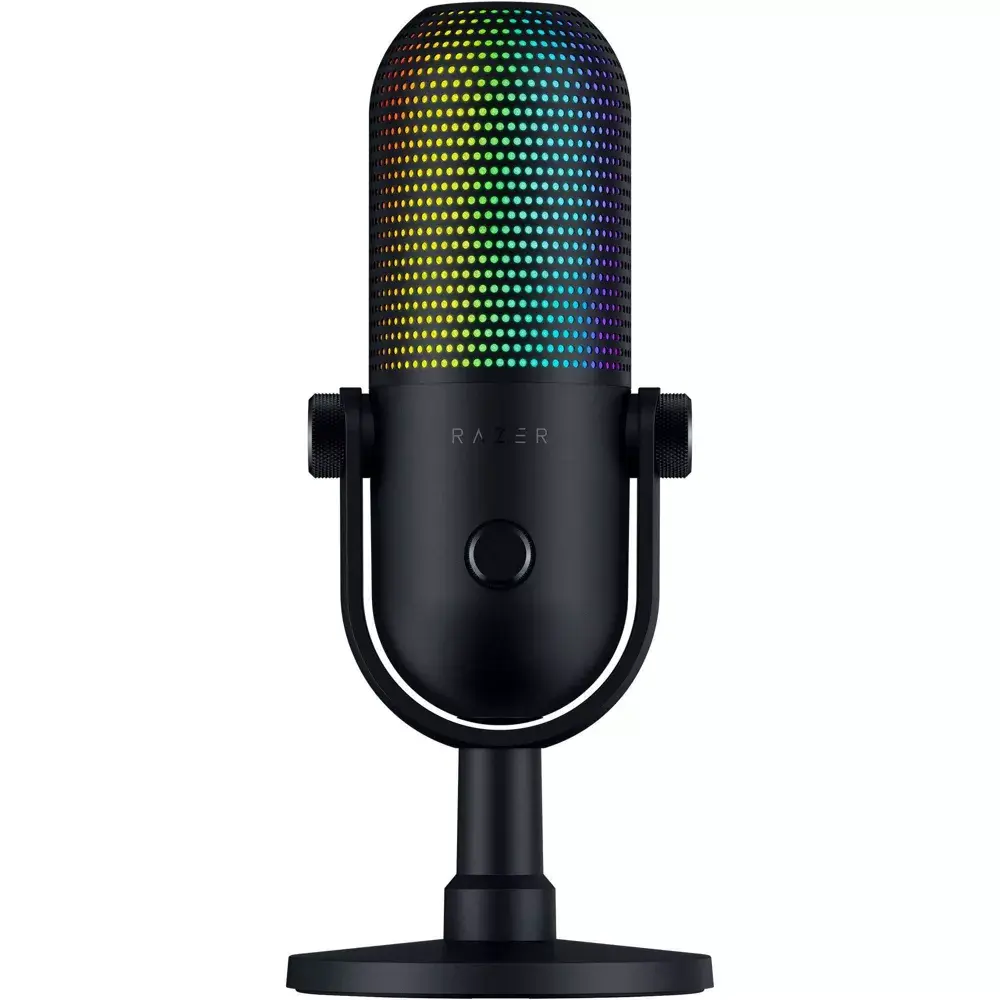 Razer Seiren V3 Chroma RGB USB Microphone with Tap-to-Mute Sensor, Game, Computer Razer Seiren V3 Chroma RGB USB Microphone with Tap-to-Mute Sensor, Game, Computer