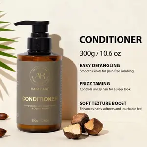AR Hair Care Conditioner 300g 10.6 oz Easy Detangling Frizz Taming Soft Texture Boost for Sleek Look. For Adults only Woman/ Men.