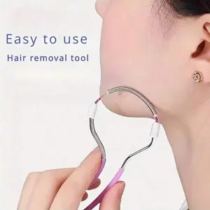 Women's Portable Thread Facial Epilator, Gentle & Effective Removal of Unwanted Hair, Ideal for Upper Lip, Chin, Face & Neck Care, Smooth