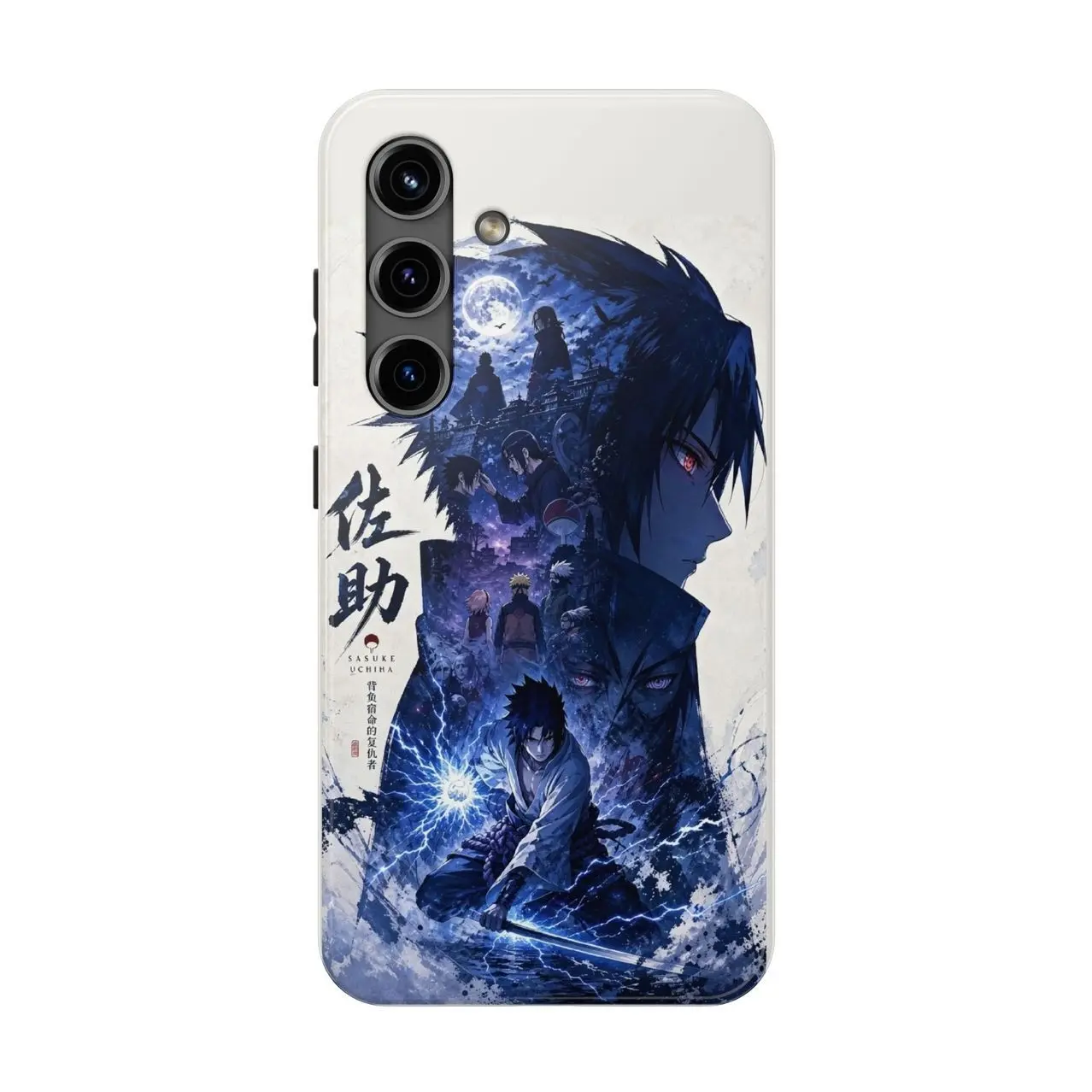 Sasuke Uchiha Naruto Phone Cover for iPhone 7-17 Pro Max / for Samsung S21-S25 Ultra X