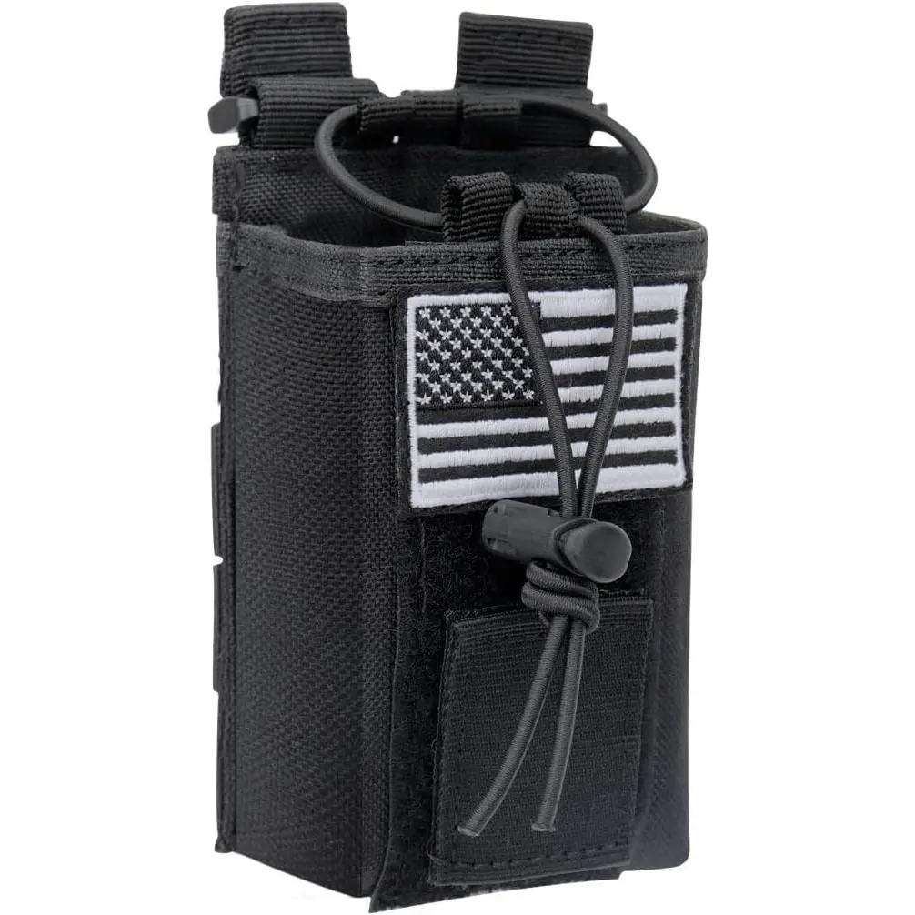 Radio Holster Case Molle Radio Pouch  Heavy Case Accessories Radio Holder Duty Belt Holster Bag for  UV-5R BF-F8HP PRO UV-32 Two Way Radio Walkie Talkies Adjustable Storage