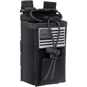 Radio Holster Case Molle Radio Pouch  Heavy Case Accessories Radio Holder Duty Belt Holster Bag for  UV-5R BF-F8HP PRO UV-32 Two Way Radio Walkie Talkies Adjustable Storage
