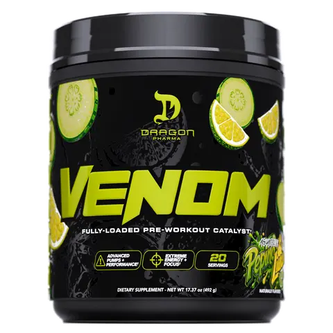 Dragon Pharma VENOM – Fully Loaded High-Stimulant Pre-Workout Catalyst - 20 servings