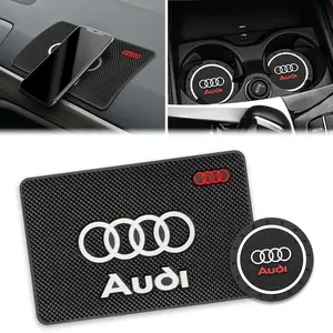 Audi Car Anti-Slip Silicone Cup Holder for A3/a4/a6/q5/q7, Non-Slip & Waterproof Car Accessory, Protects Car Interior, Universal Fit