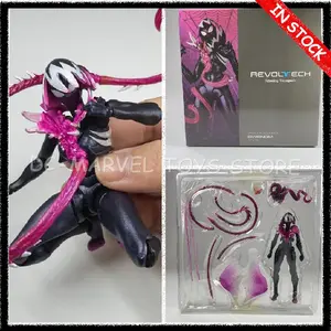 In Stock Ko Gwenom Kaiyodo Revoltech Amazing Yamaguchi Gwenom Venomized Gwen Stacy Anime Action Figure Model Gift Toys