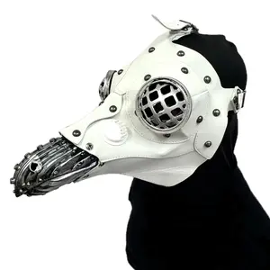 Steampunk Plague Doctor Costume Mask, Long Nose Masquerade Party Halloween Masks