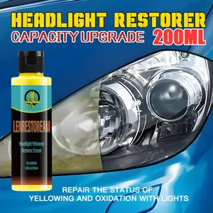 Car Headlight Restoration Kit, Safely Removes Yellowed Oxidation, Yellowing & Oxidation, Easy Application for Clear Lens Repair, Essential Auto Care Tool