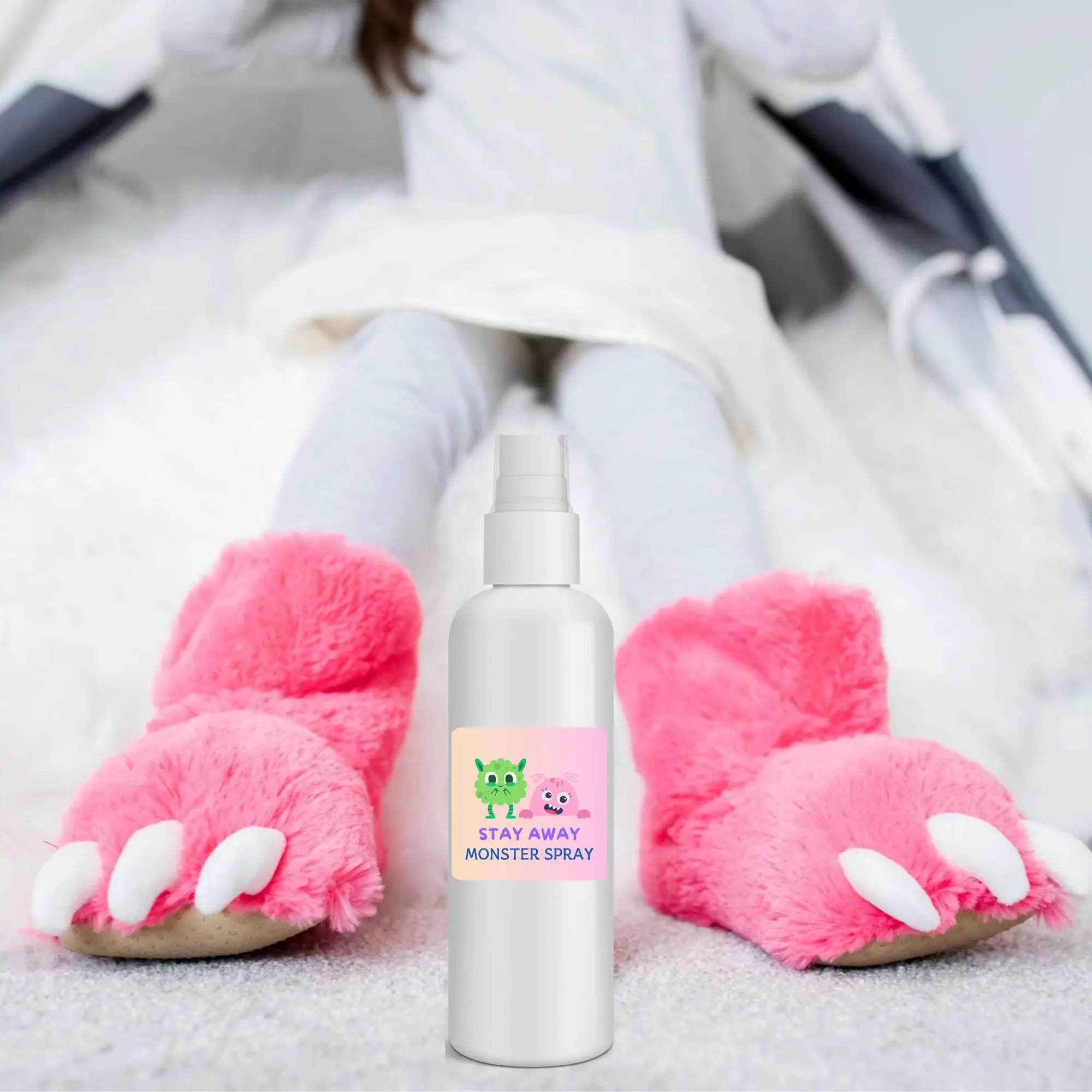 Monster Stay Away Spray - All Natural 7 Scents Available, Kid-Friendly, Safe for Room Use & Sleep, Soothing Calming Aroma