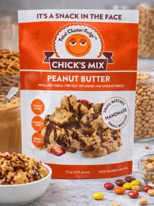 Total Cluster Fudge Chick's Mix Peanut Butter, 15 oz