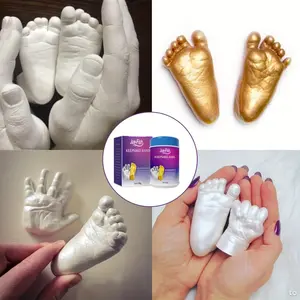 3D Hand Model Powder Creative 3D Clone Powder DIY Material Valentine's Day Hand Footprint Souvenir Model