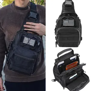 TACTICAL Compact EDC Chest Sling Shoulder Bag Concealed Carry Bag for Hiking