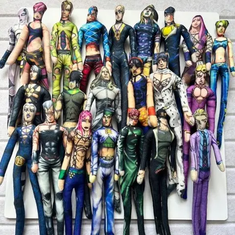 JOJO's Bizarre Adventure Fashion Accessories Giorno Giovanna Posable Wire Doll Plush with Abstract Mouse Design