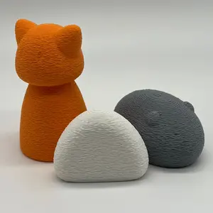 Large Chinese Zodiac Cat Rat and Riceball Figure Bundle (FUZZY COLORED TEXTURE) Vietnamese zodiac Japanese Zodiac animals