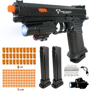 TTI 2011 Multiplayer Foam Blaster Set | 120 Darts, 30 Shells, 3 Targets | Perfect Teen Gift for Team Games & Firearm Safety Education