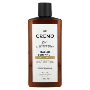 Cremo 2 in 1 Shampoo & Conditioner, Italian Bergamot, 16 fl oz (473 ml)