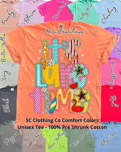 It’s Lake Time Fun Colorful Comfort Colors Tee